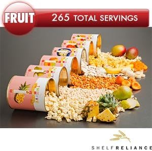 265 Total Servings of Freeze-dried Tropical Fruit Supply Emergency Food Kit 53 Cents Per Serving By Shelf Reliance® ThriveTM Six #10 Cans