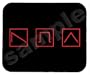 Red Oscillators Analog Synthesizer Mouse Pad