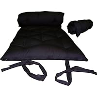 Brand New Black Traditional Japanese Floor Futon Mattresses, Foldable Cushion Mats, Yoga, Meditaion.