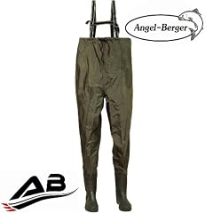 Nylon PVC Wathose mit Gummisohle Gr. 43 + Passh�lle