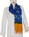Long Scarf in Wool Tie Dye Print Womens Accessory India 24 x 70 inches (tdstl004)