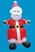 Kitchen & Housewares : Inflatable Santa Indoor/Outdoor 8ft (7371)