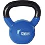GoFit 20-Pound Blue Kettlebell with Vinyl Coating, Training DVD and Exercise Booklet