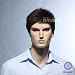 New Gentle Western Fashion Handsome Mens Short Dark Brown Hair Wigs With High Quality