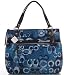 Coach Limited Edition Poppy Glam Shopper Bag Purse Tote 19881 Denim Blue Coach Limited Edition Poppy Glam Shopper Bag Purse Tote 19881 Denim Blue
