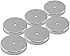 Master Magnetics RB50CX6 Round Base Magnet Fastener with 0.197" Center Hole Chrome Plate, 2.04" Diameter, 0.302" Thick, 35 Pounds, Silver (Pack of 6)