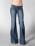 Frankie B. - Frankie B. 3" Wide Woven F Jean in Baywhite