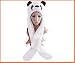 Animal Cap - Plushy Panda Hat w/ Long Mitten