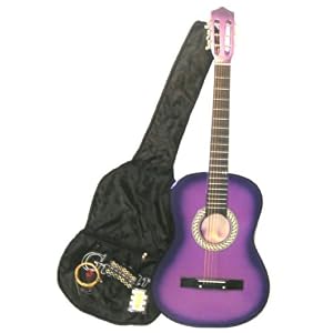 Purple acoustic guitar for Mardi Gras Purple acoustic guitar for Mardi Gras