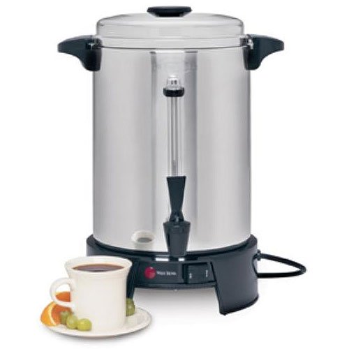 West Bend Coffee Urn, 60 Cup, Stainless Steel