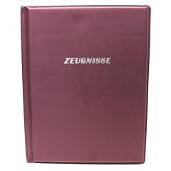 Idena 229039 - Zeugnismappe A4 mit 10 H�llen, gepolstert, bordeaux