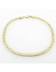 Ladies 10K Yellow Gold byzantine link bracelet Length - 7 inches Width - 3mm