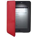 Mulbess rojo Funda de cuero con luz Amazon para Kindle Touch WIFI/3G,color rojo (s�lo sirve para el Kindle Touch)