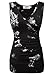 DJT Womens V Neck Faux Wrap Ruched Side Tank Top