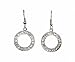 Earrings - E101 - Crystal Circles (3/4") ~ Clear