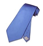 100% SILK Solid Cadet Blue Neck Tie. Men's NeckTie.