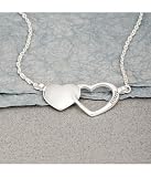 sisters heart necklace