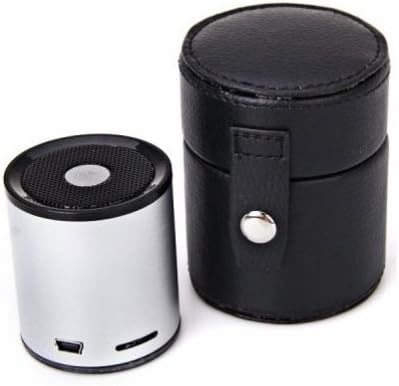 Mini Portable Premium Sound Wireless Audio Bluetooth Speaker w Handsfree Microphone and Carry Case for Cricket Samsung Galaxy S5 (SM-G900A), Cricket Samsung Galaxy Indulge R910, Cricket ZTE Chorus, Cricket ZTE Engage, Cricket ZTE Engage LT