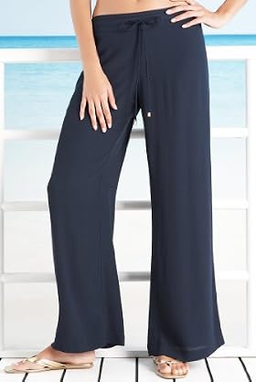 Wide Leg Beach Trousers Marks and Spencer T521225