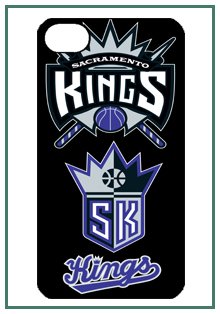 NBA Sacramento Kings iPhone 4s iPhone4s Black Designer Hard Case Cover Protector Bumper