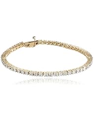 14k Gold Four-Prong Diamond Tennis Bracelet (3 cttw, H-I Color, I1-I2 Clarity)