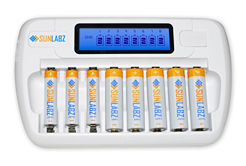 Sunlabz nicd nihm battery charger for aa/ aaa rechargea…