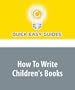 How To Write Children's Books