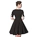 Heroecol® 50s 60s Hepburn Short Sleeve Style Vintage Retro Swing Rockailly Dresses