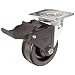 RWM Casters 46 Series Plate Caster, Swivel with Face Contact Nylon Brake, Urethane on Polypropylene Wheel