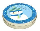 Too Good Gourmet Giant Chocolate Chip Cookie in a Blue Snowman Tin, 2-Ounce Packages (Pack of 8)