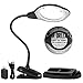 Magnifying Glass lamp, Dylviw 2X Magnifier Light with Metal clamp, Table Base Holder USB Powered Classic Black Portable Clip Desktop Magnifying lamp, Great for Daily Reading, Hobbies, Workbench