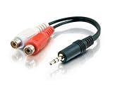 Cables To Go Value Series - Audio adapter - 26 AWG - mini-phone stereo 3.5 mm (M) - RCA (F) - shielded - black