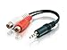 Cables To Go Value Series - Audio adapter - 26 AWG - mini-phone stereo 3.5 mm (M) - RCA (F) - shielded - black