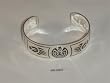 Hopi Silver Overlaid Cuff Bracelet - BR-0001