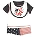 Newborn Boys 4pc Stars, Stripes Forever Short Set, 6/9M