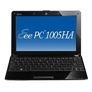 ASUS Eee PC 1005HA-EU1X-BK 10.1-Inch Black Netbook - 4 Hour Battery Life