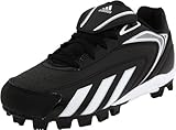 adidas Hot Streak Low J Baseball Cleat (Toddler/Little Kid/Big Kid),Black1/Running White/Metallic Silver,11 D US Little Kid
