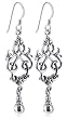 Sterling Silver Vintage Style French Ear Wire Hook 2" x 0.6" Dangle Earrings