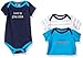 Luvable Friends Unisex Baby Cotton Bodysuits, Boy Grandma 3Pack, 3-6 Months
