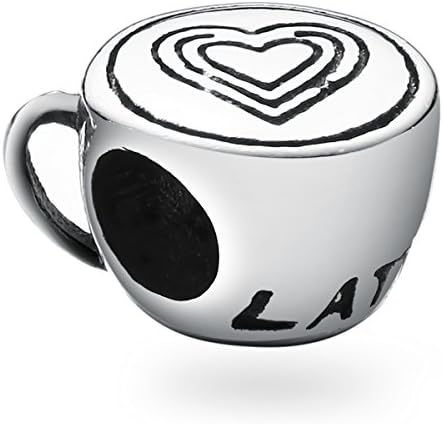 Sirius Jewelry Fashion Latte Coffee Pendant Bead Pandora Compatible Charm