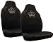 Crown Heart Gem Crystals Studded Rhinestone Bucket Seat Covers - Pair