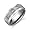Three Stone 8 mm Comfort Fit Mens Tungsten Wedding Band Ring Size 8