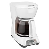 Programmable 12 Cup Coffeemaker, White