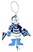 NFL Wooden Cheering Snowman Ornament