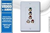 Component Video PLUS Audio Wall Plate