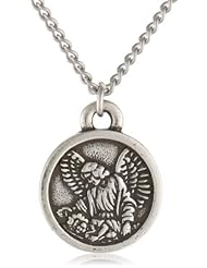 Guardian Angel Pendant Necklace, 18"