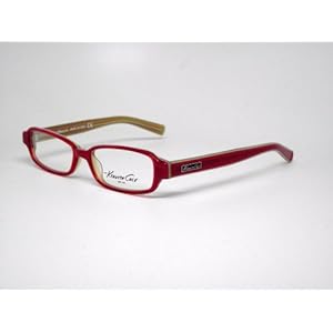 KENNETH COLE KC556 619 EYEGLASSES OPTICS PRESCRIPTION EYEWEAR DESIGNER FASHION UNISEX RED/CLEAR FRAME