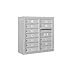 Salsbury Industries 3807D-12AFP Front Loading Surface Mounted Horizontal 4C Mailbox, Aluminum