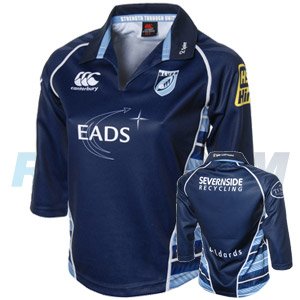 Cardiff Blues 10/11 Home Rugby Shirt - (Ladies) Size: 8