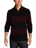 Nautica Men's 1/4 Zip Stripe Sweater